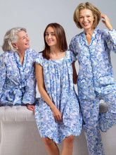 Load image into Gallery viewer, Blue Butterfly Bundle: Classic Robe + Pajamas