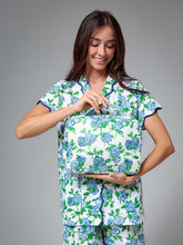 Load image into Gallery viewer, Hydrangea Large Hanging Cosmetic Bag