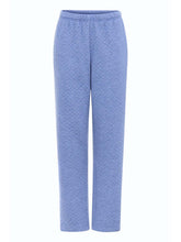 Load image into Gallery viewer, Blue V-Neck Quilted Loungewear Set