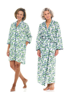 Hydrangea Bundle: Classic Robe + Nightshirt