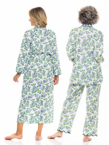 Hydrangea Bundle: Classic Robe + Pajamas