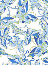 Load image into Gallery viewer, Blue Butterfly Bundle: Classic Robe + Pajamas