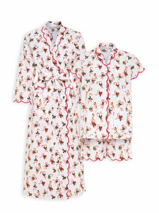 Candy Cane Bundle: Classic Robe + Pajamas with Shorts