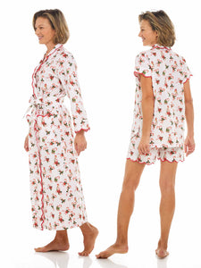 Candy Cane Bundle: Classic Robe + Pajamas with Shorts