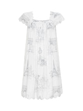 Load image into Gallery viewer, Paris Print Cap Sleeve Short Nightgown