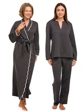 Load image into Gallery viewer, Grey Quilted Bundle: Robe + Loungewear Set