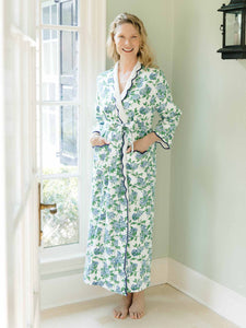 Hydrangea Fleece Lined Classic Robe