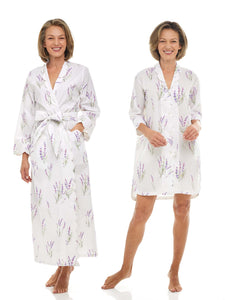 Lavender Bundle: Classic Robe + Nightshirt