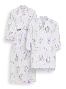 Lavender Bundle: Classic Robe + Nightshirt