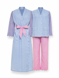 Gingham Bundle: Classic Robe + Pajamas