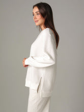 Load image into Gallery viewer, Oatmeal Quilted Loungewear Set
