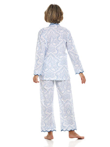 Blue Paisley Pajamas