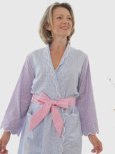 Load and play video in Gallery viewer, Gingham Classic Robe
