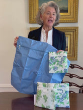 Load and play video in Gallery viewer, Hydrangea Travel Laundry Bag
