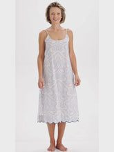 Load and play video in Gallery viewer, Blue Paisley Slip Nightgown
