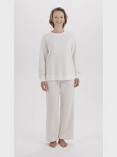 Load and play video in Gallery viewer, Oatmeal Quilted Loungewear Set
