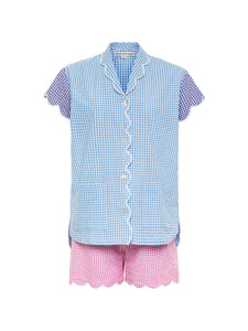 Gingham Pajamas with Shorts