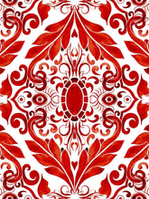Load image into Gallery viewer, Red Filigree Classic Robe
