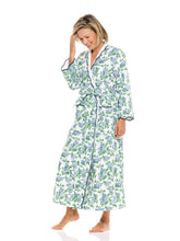 Load image into Gallery viewer, Hydrangea Fleece Lined Classic Robe
