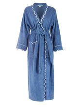 Load image into Gallery viewer, Blue French Terry Robe