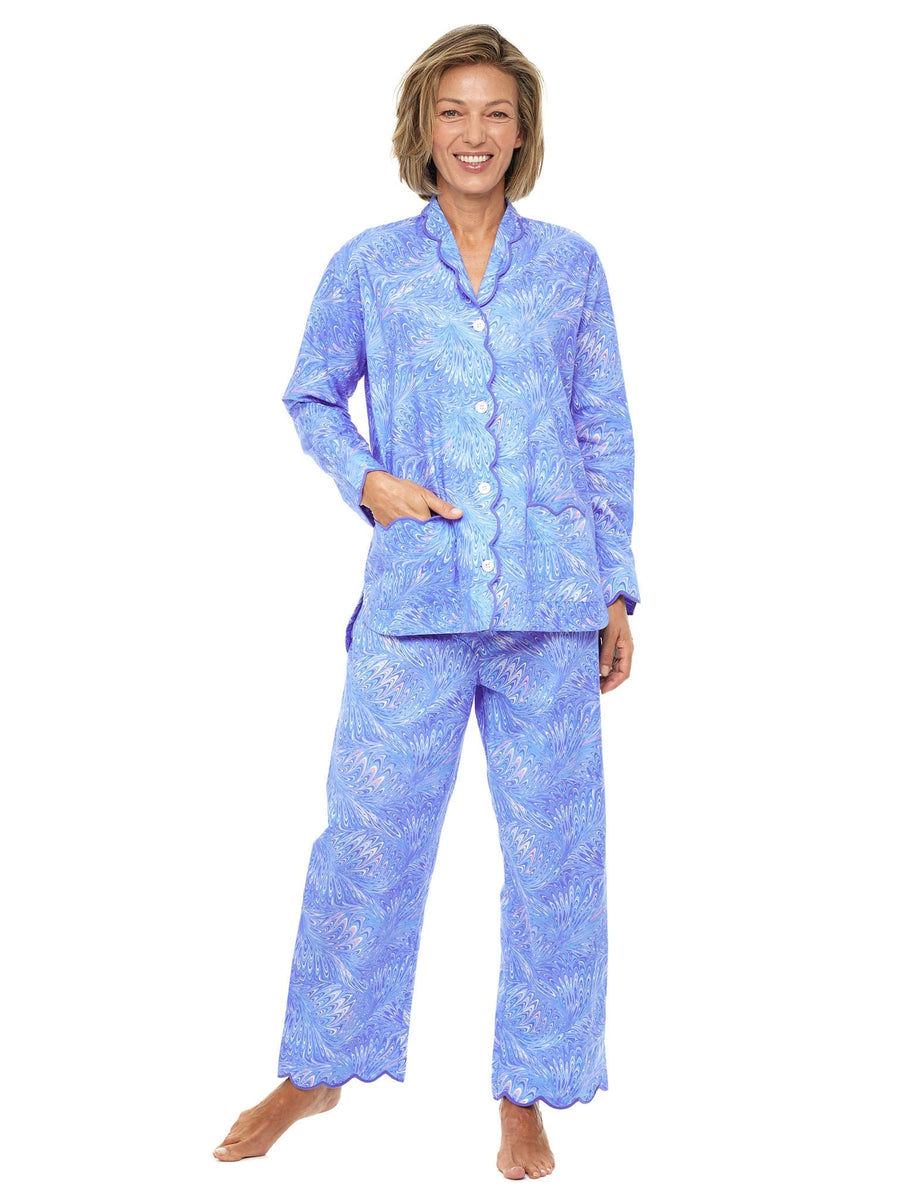 Blue Italian Marble Pajamas – Heidi Carey